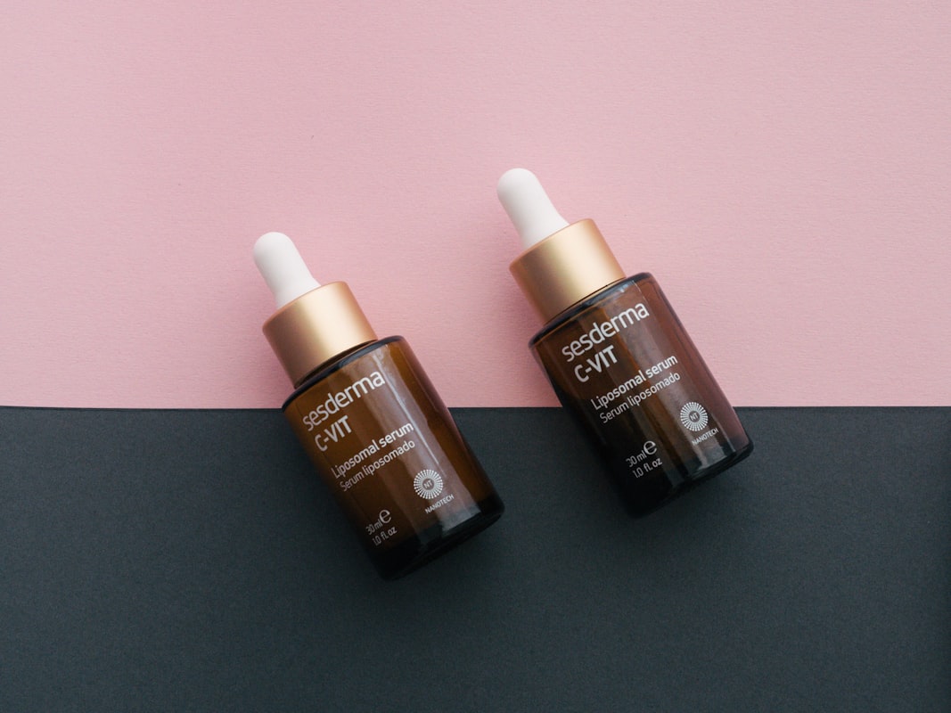 Premium skincare ingredients in laboratory